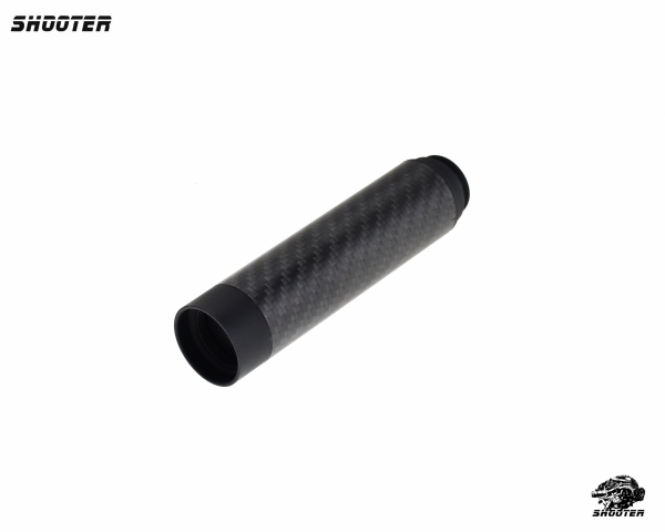 F233碳纖維模組化加長內管固定消音器 (黑色)